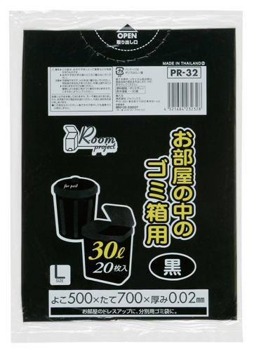 ジャパックス　プロジェクトシリーズ 30L PR32 黒 20枚×50冊入